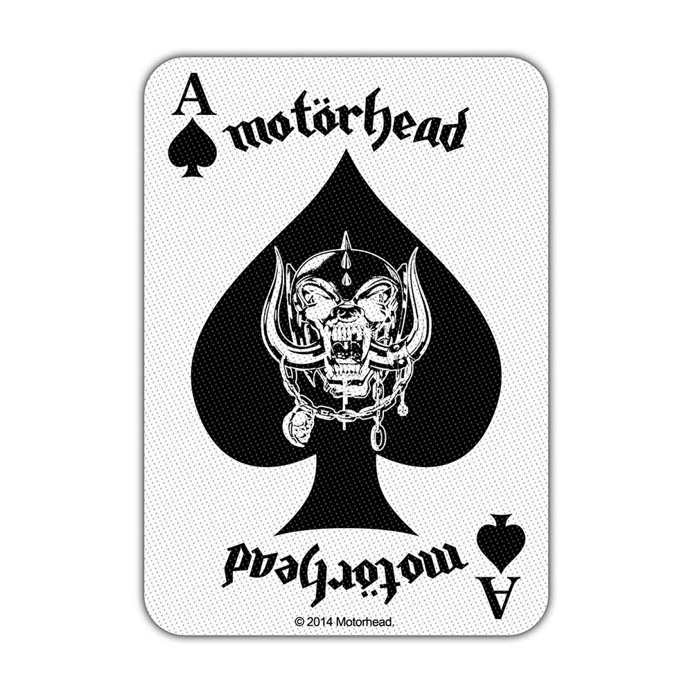 Officially Licensed Motorhead Ace Of Spades Sew On Patch Music Band Rock Patches