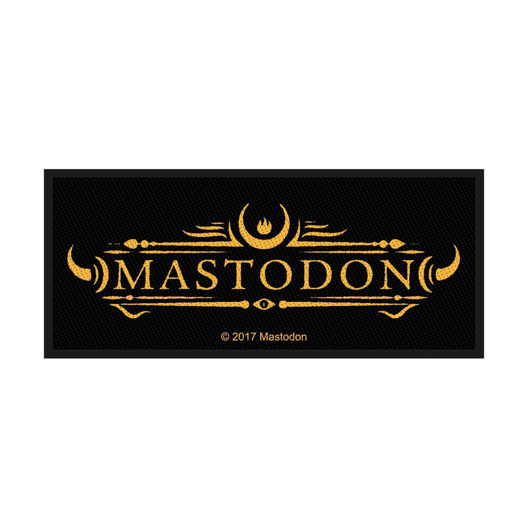 Officially Licensed Mastodon Logo Sew On Patch- Music Rock Band Patches