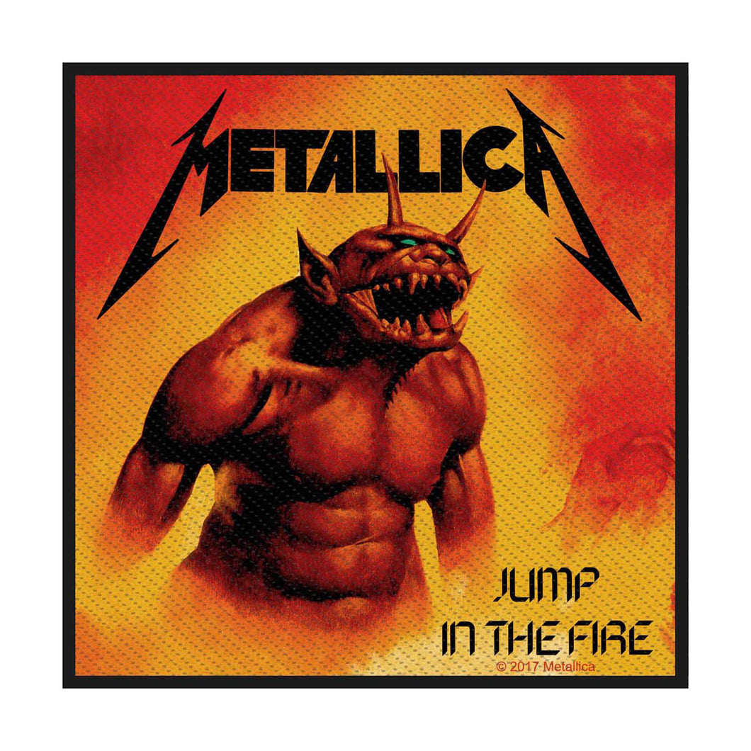 Officially Licensed Metallica Jump In The Fire Sew On Patch- Music Patches