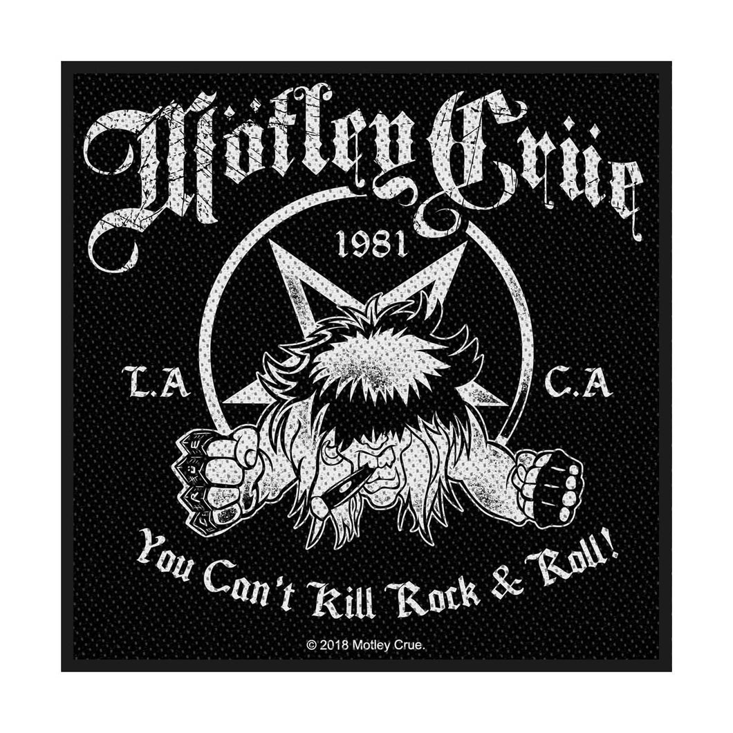 Officially Licensed Motley Crue Sew On Patch- Music Rock Band Patches