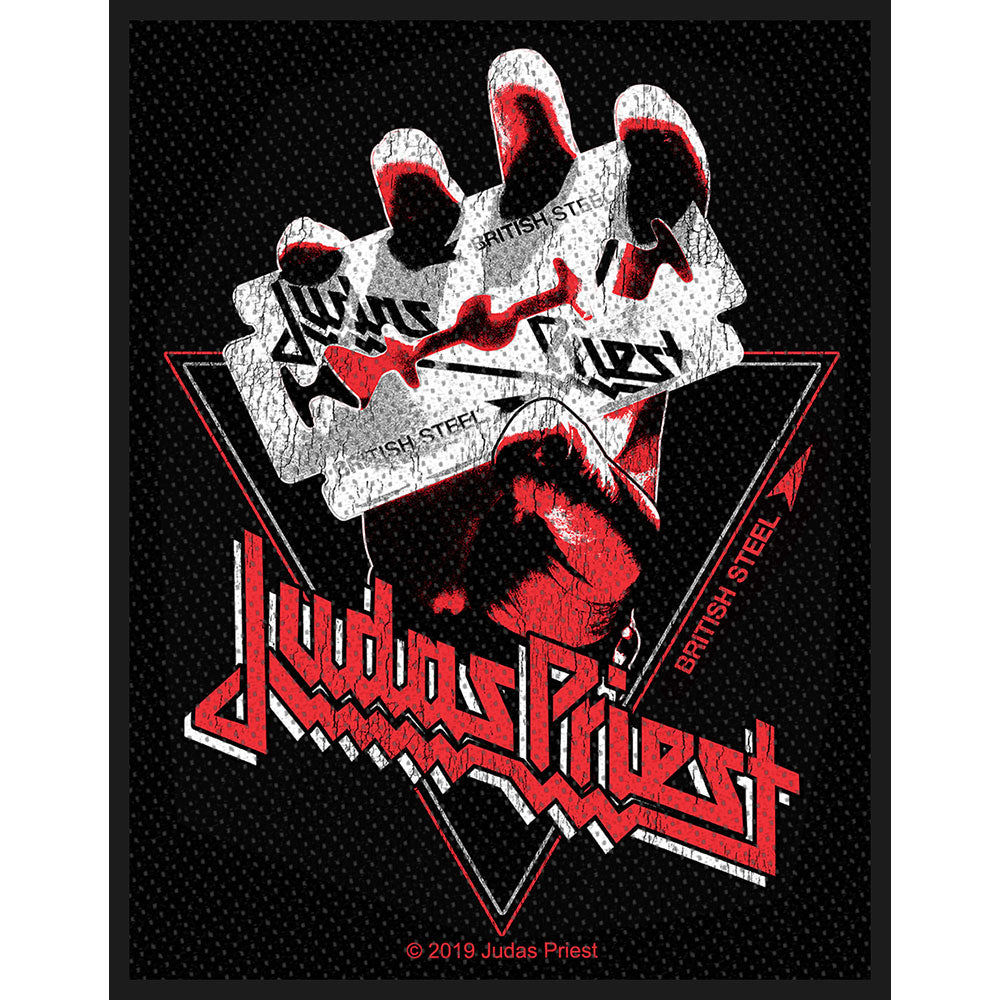 Officially Licensed Judas Priest British Steel Sew On Patch- Music Patches