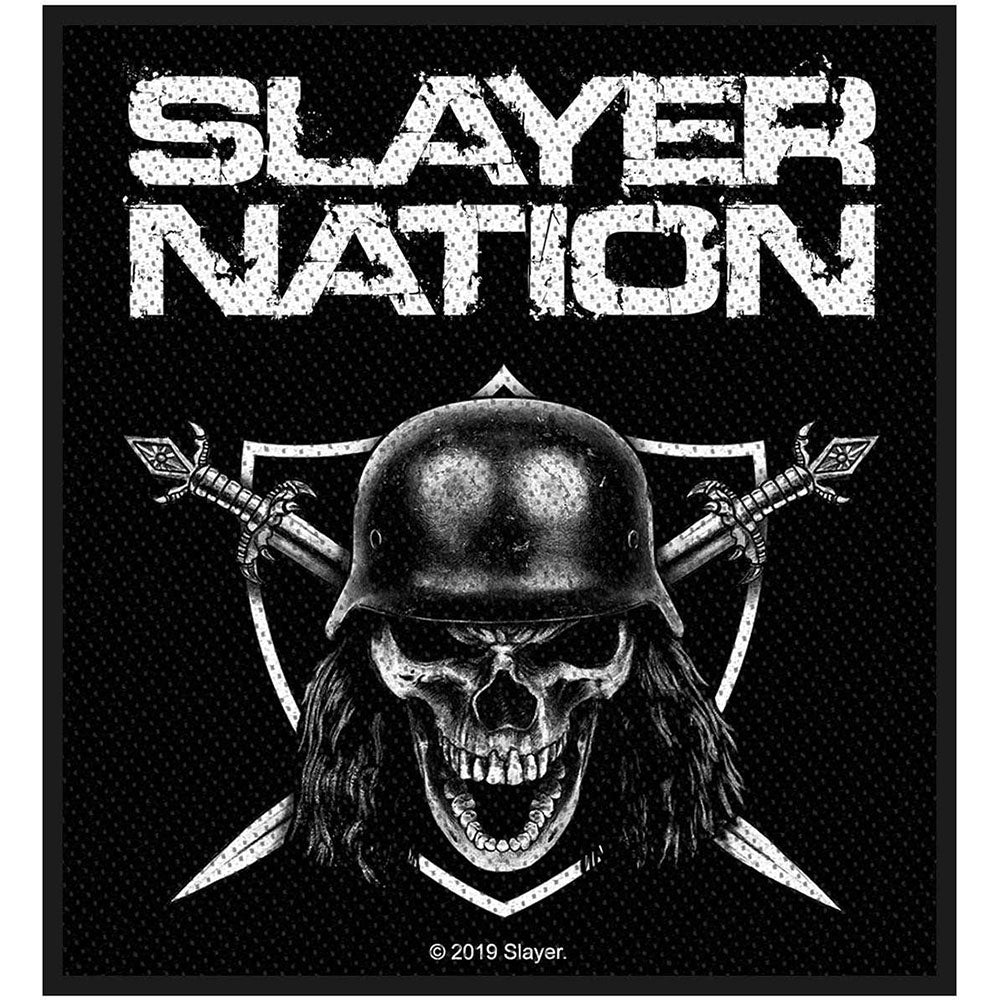 Officially Licensed Slayer Nation Sew On Patch- Music Rock Band Patches