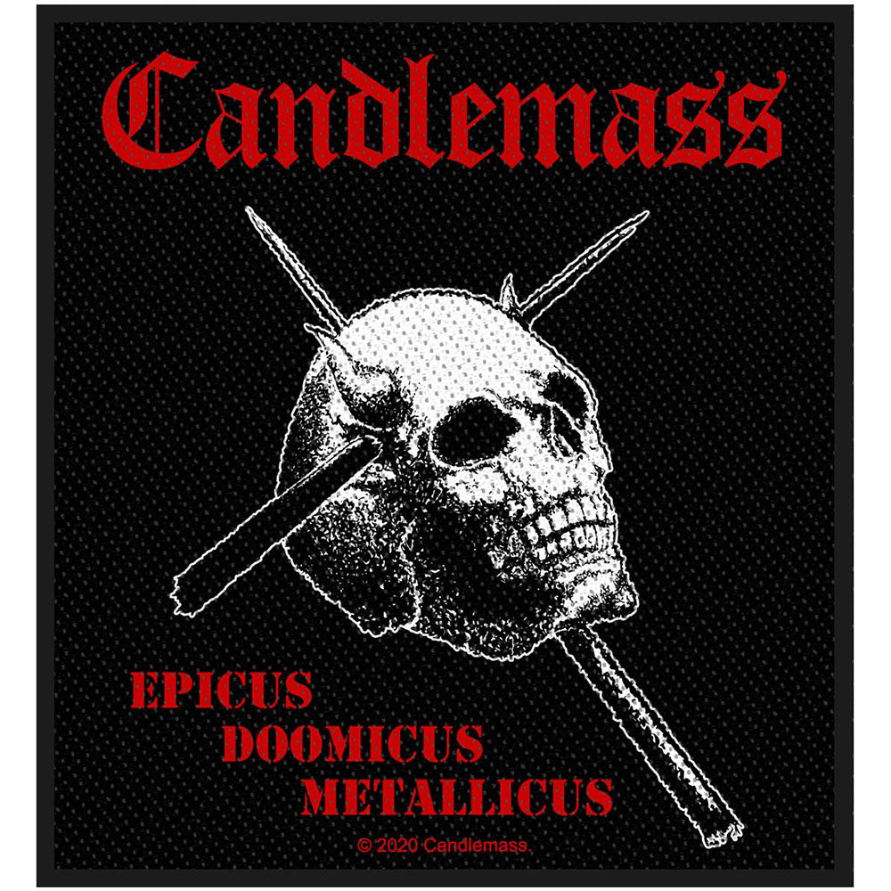 Officially Licensed Candlemass Sew On Patch- Music Rock Merchandise Patches