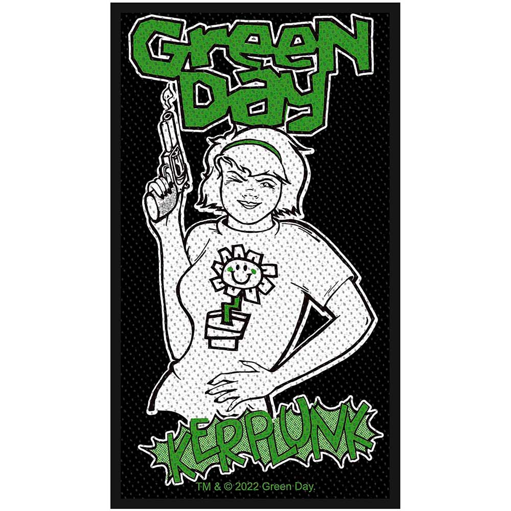 Officially Licensed Green Day Kerplunk Sew On Patch- Music Band Patches