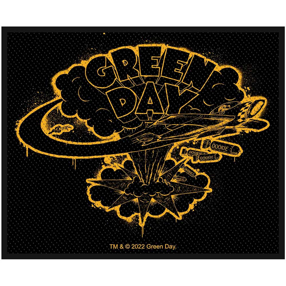 Officially Licensed Green Day Dookie Sew On Patch- Music Band Patches