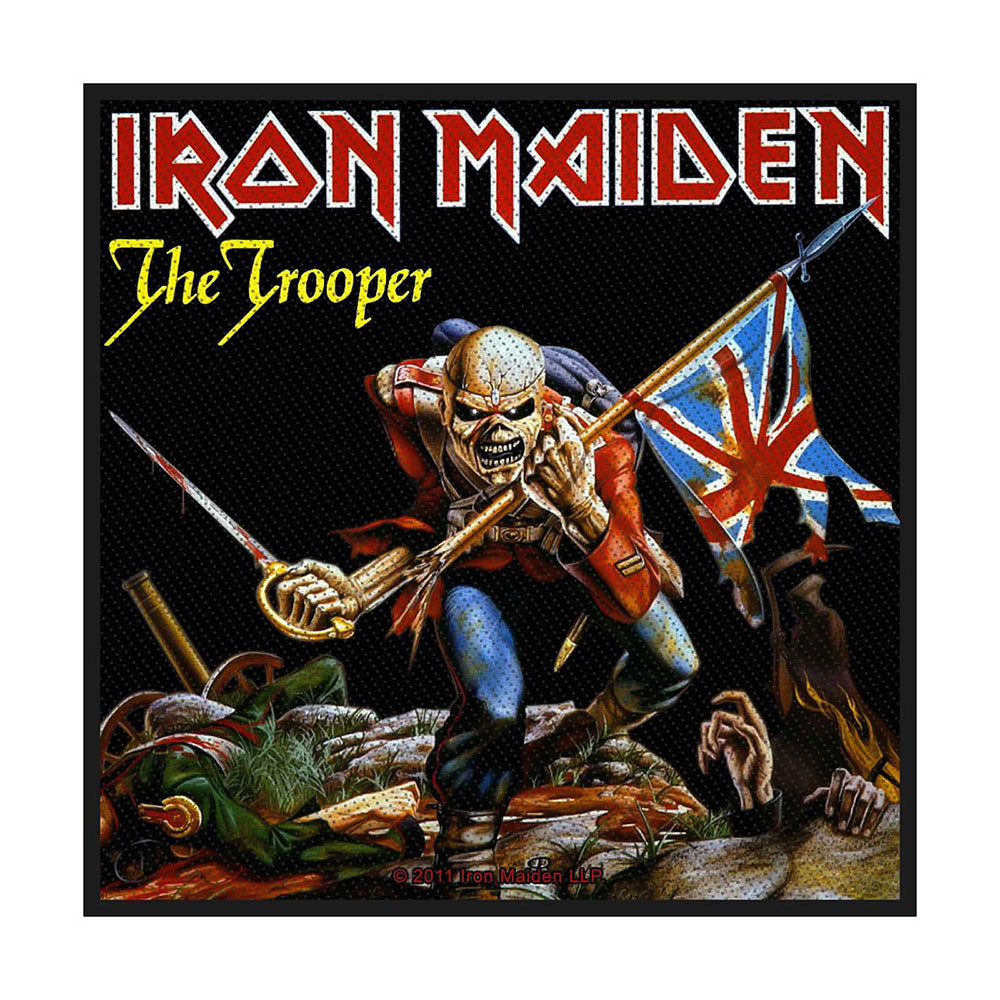 Officially Licensed Iron Maiden The Trooper Sew On Patch- Embroidered Music Badge