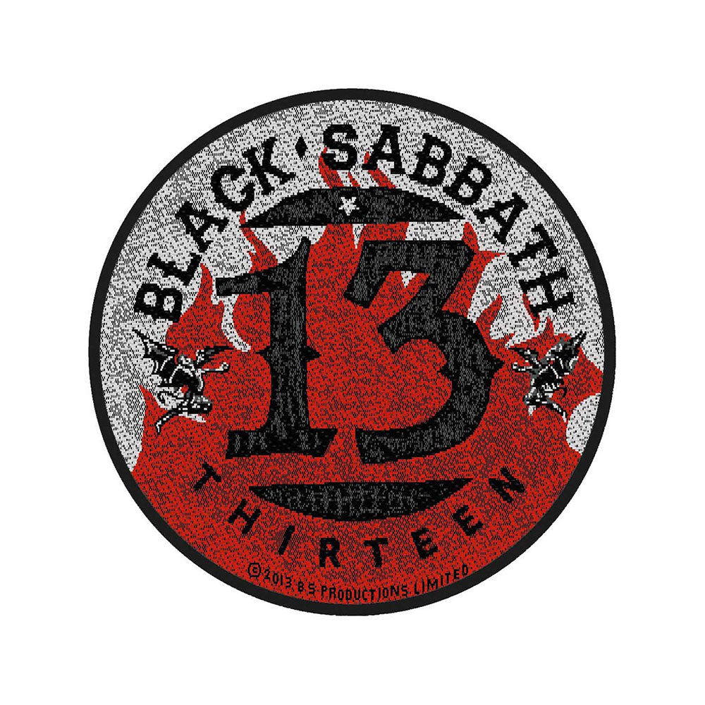 Officially Licensed Black Sabbath Thirteen Sew On Patch- Music Band Patches