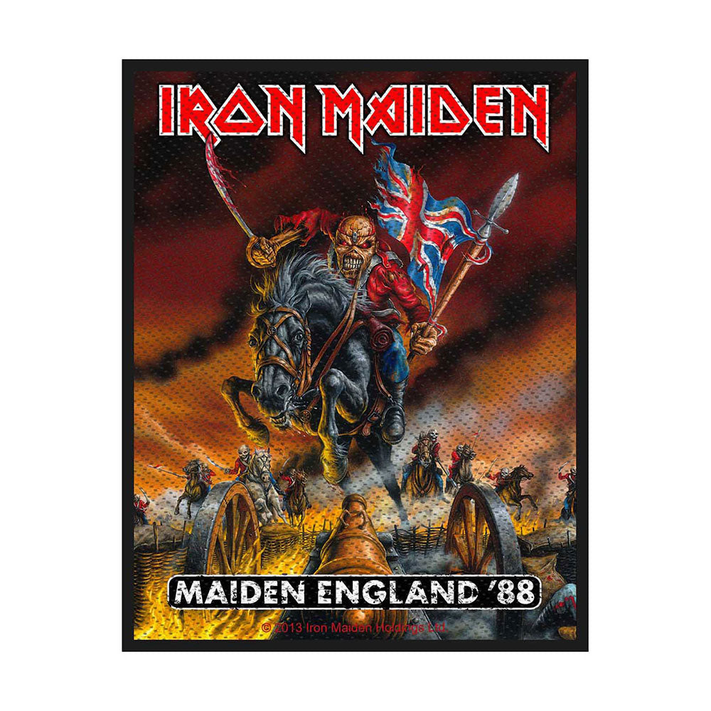 Officially Licensed Iron Maiden England '88 Sew On Embroidered Rock Band Patch