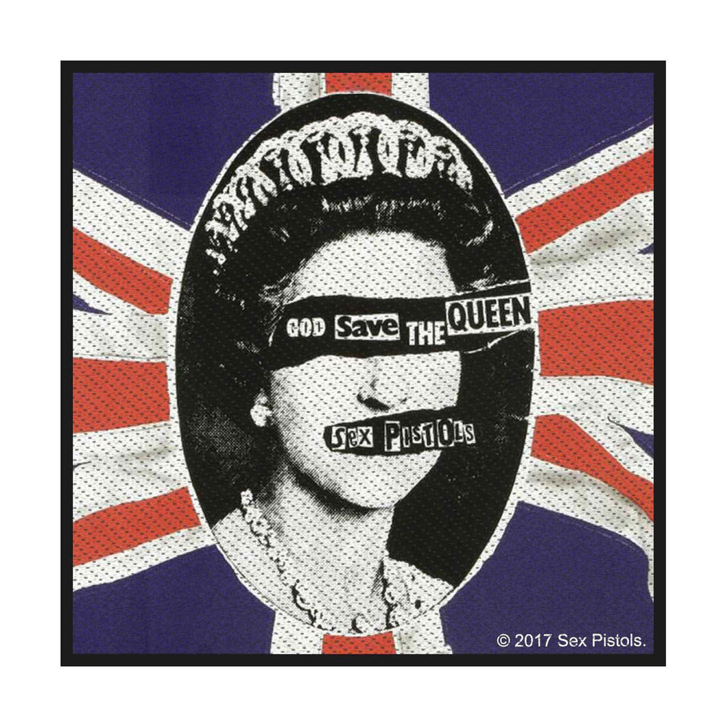 Officially Licensed Sex Pistols God Save The Queen Sew On Patch- Music Patches