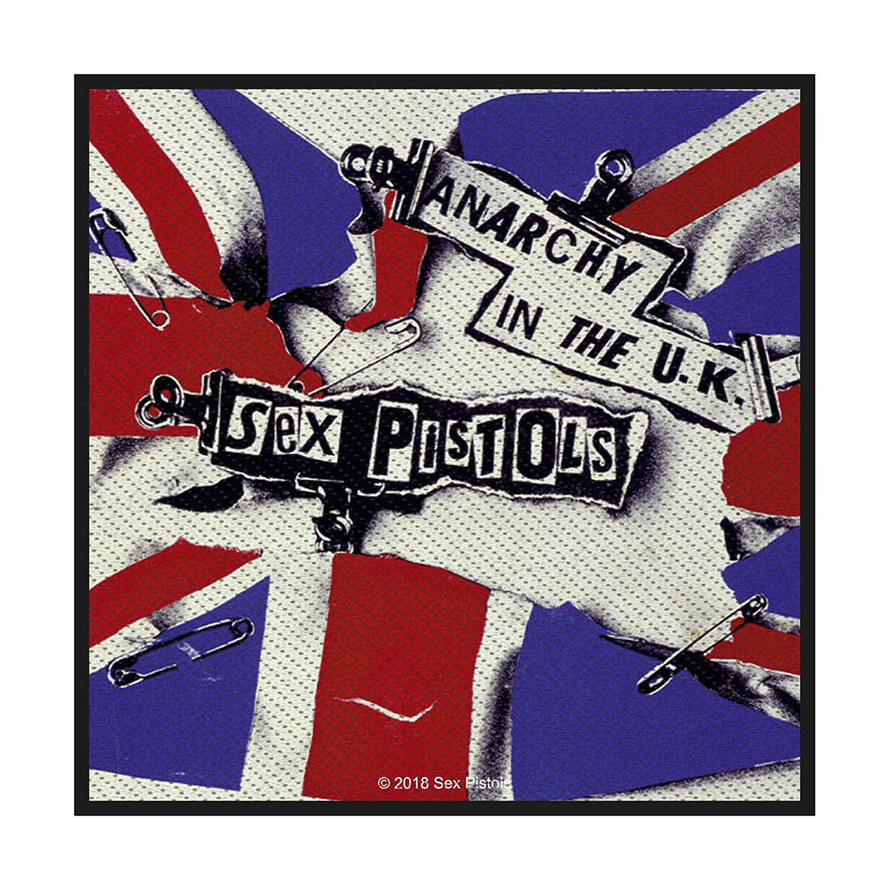 Officially Licensed Sex Pistols Anarchy UK Sew On Patch- Music Band Patches