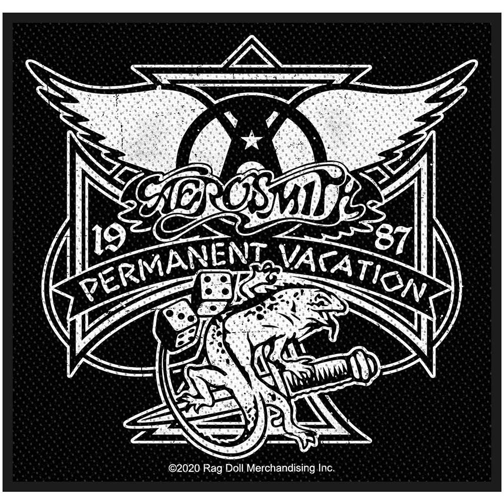 Officially Licensed Aerosmith Logo Sew On Patch- Music Rock Band Patches