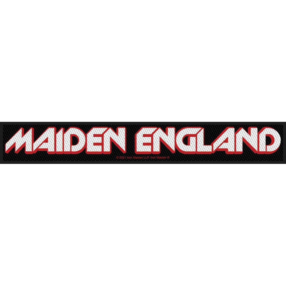 Officially Licensed Iron Maiden England Large Strip Sew On Embroidered Patch