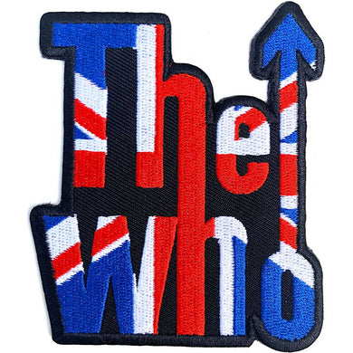Officially Licensed The Who UK Flag Iron On Patch- Music Rock Band Embroidered Patches